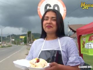 Carne Del Mercado - Big Booty Latina Picked Up for Some superior adult clip - Mamacitaz