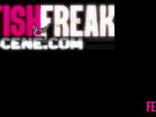 Tabby Fucks 3 Monster Dildos in Fetish Freak Scene: sex video 06