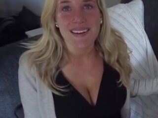 Bewitching Blonde MILF with Nice Milky Cleavage: Free HD adult clip f8