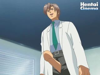 Manga doktor trwa jego gigantyczne buc na zewnątrz z jego spodnie i daje to do jeden z jego niegrzeczne patients